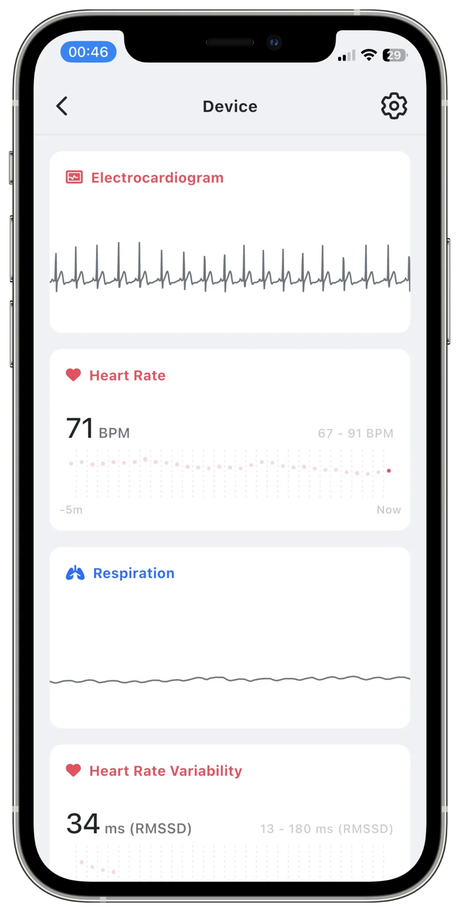 Measuring data with Aidlab iOS app