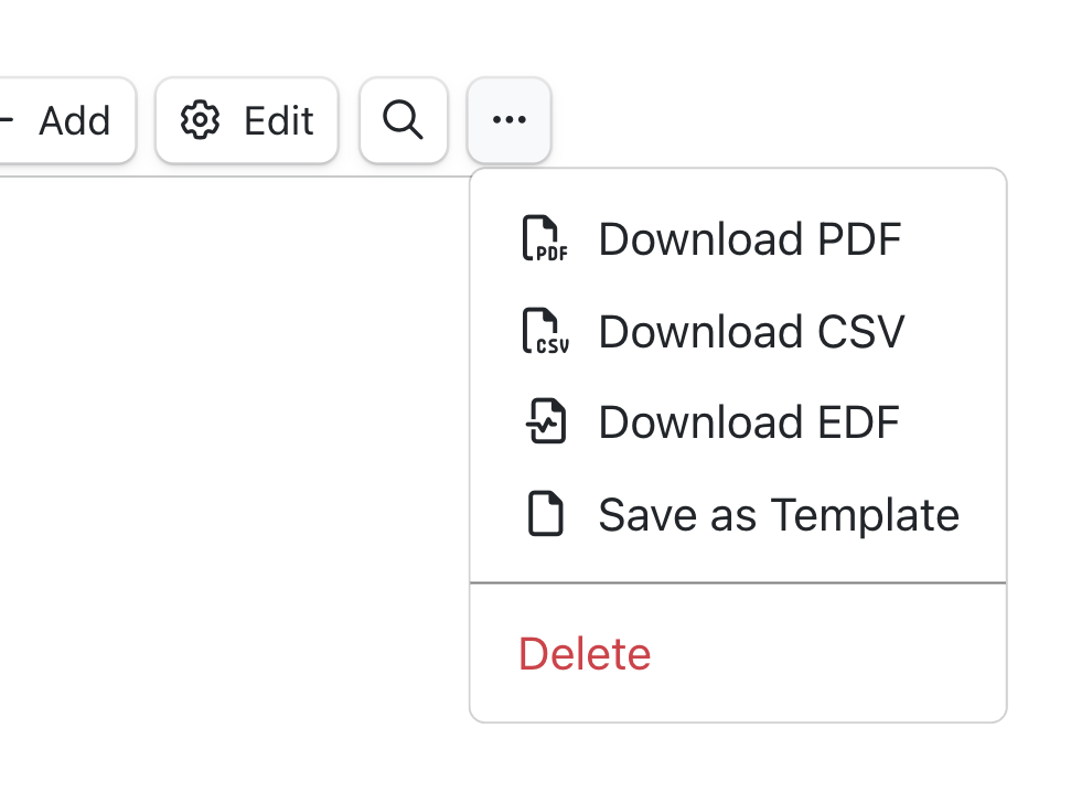 Export Options