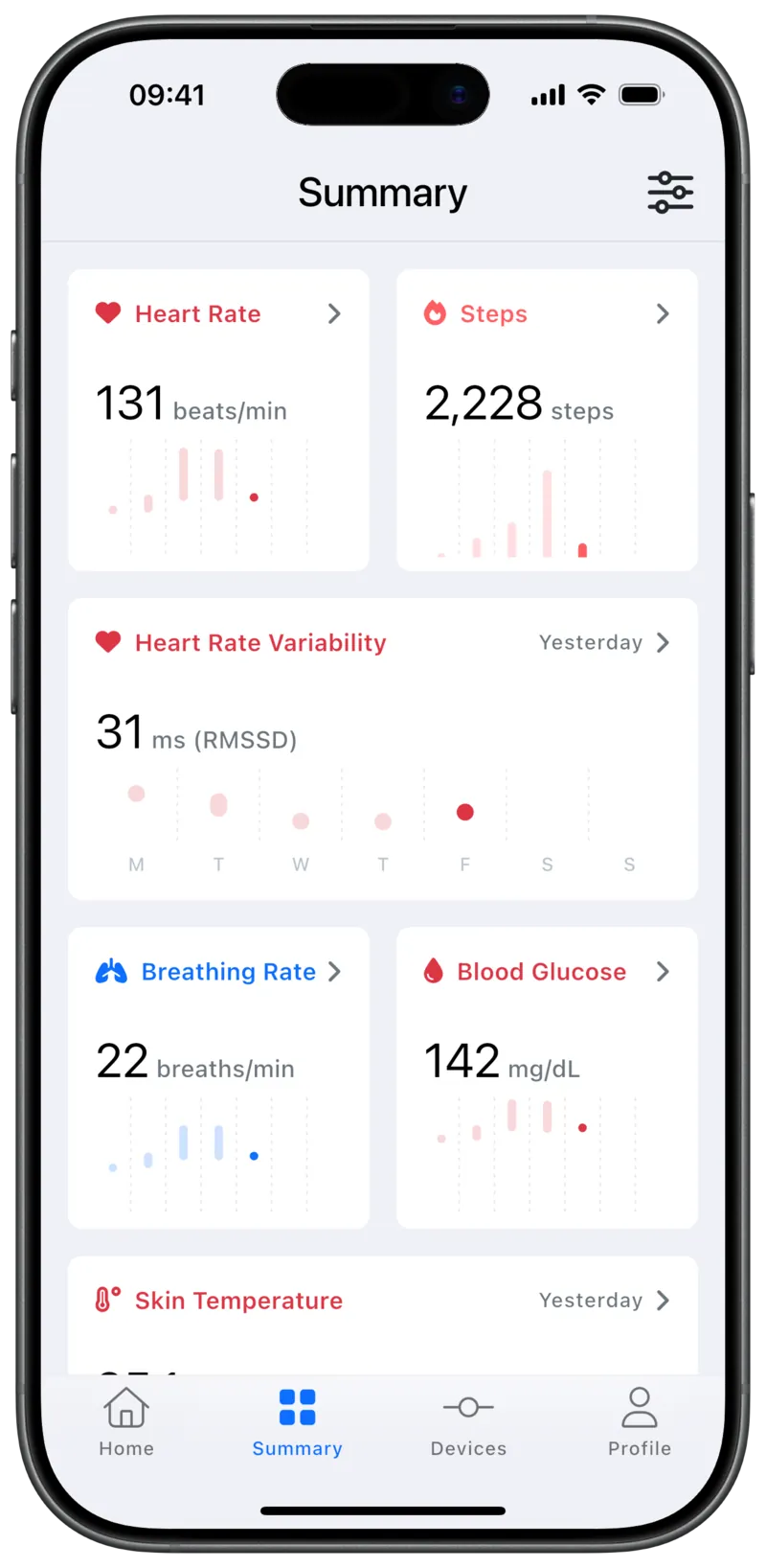 Aidlab app measurements